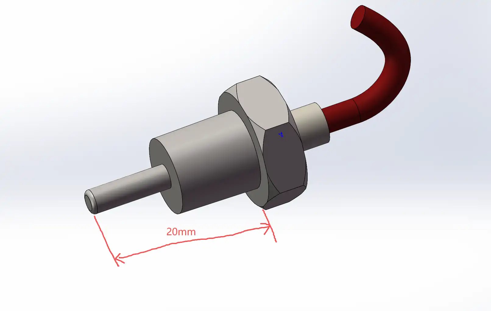 Industrial Threaded Pt1000 Pipeline Sensors